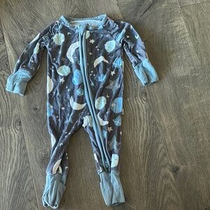 Little Sleepies Blue Moon and Stars Footie